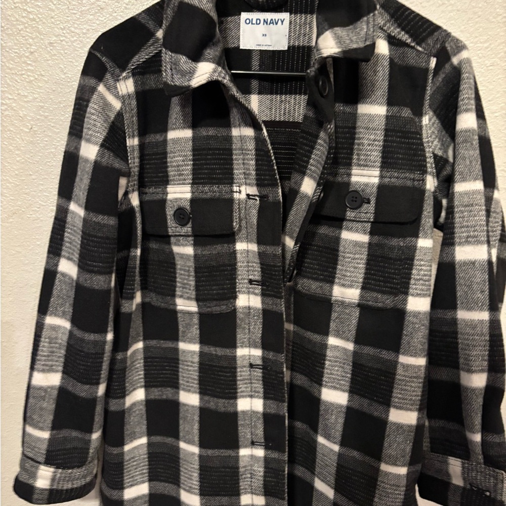 Old Navy Plaid Wool Shacket
